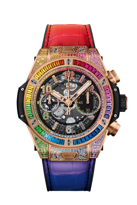 Réplique HUBLOT Big Bang Unico King Gold Rainbow Automatique 441.OX.9910.LR.0999