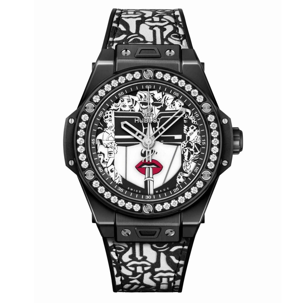 Réplique Hublot Big Bang One Click Marc Ferrero Ceramique Noir & Blanc 465.CX.1120.VR.1204.LIP20