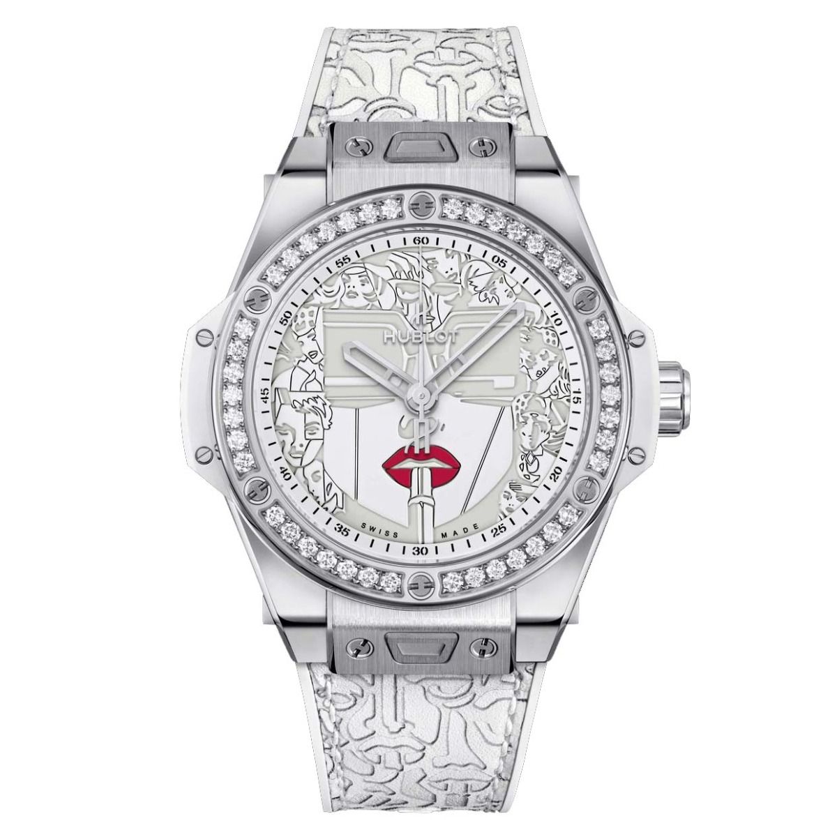 Copie de Hublot Big Bang One Click Marc Ferrero Acier Blanc 465.SX.2020.VR.1204.LIP20