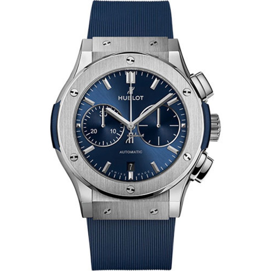 Copie de Montre Hublot Classic Fusion Titanium Blue 521.NX.7170.RX