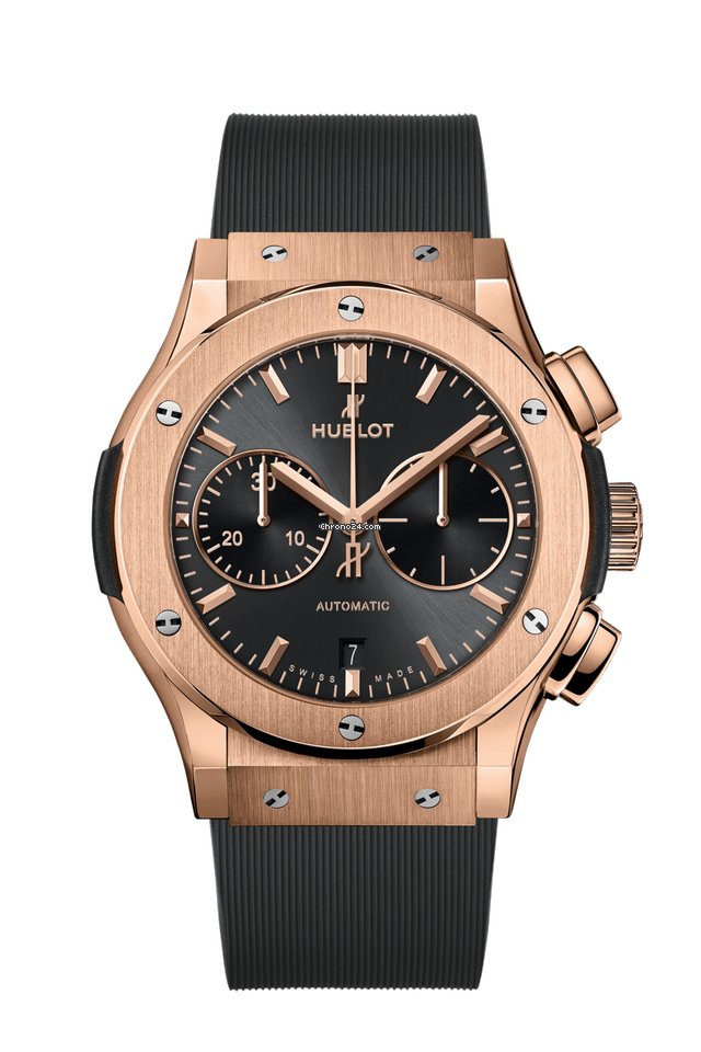 Copie de Hublot Classic Fusion Chronographe Gris 5N Or 18 carats 521.OX.7081.RX