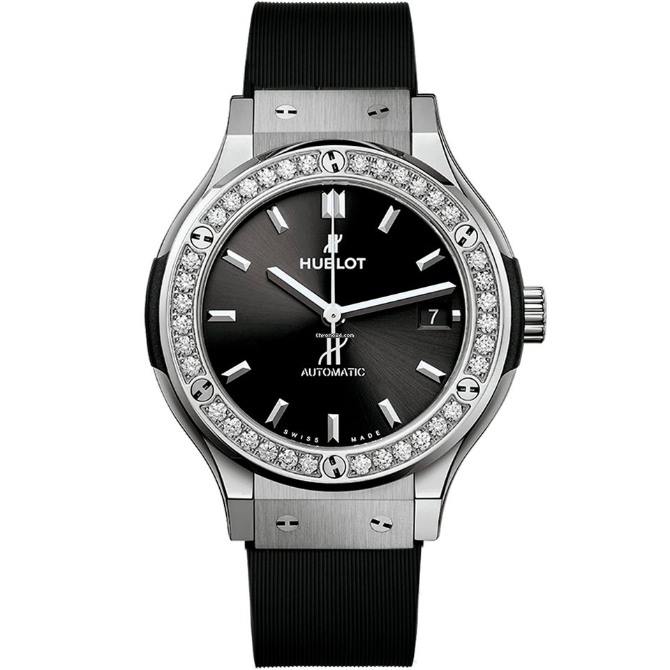 Réplique HUBLOT Classique Fusion Diamant Noir 565.NX.1470.RX.1204