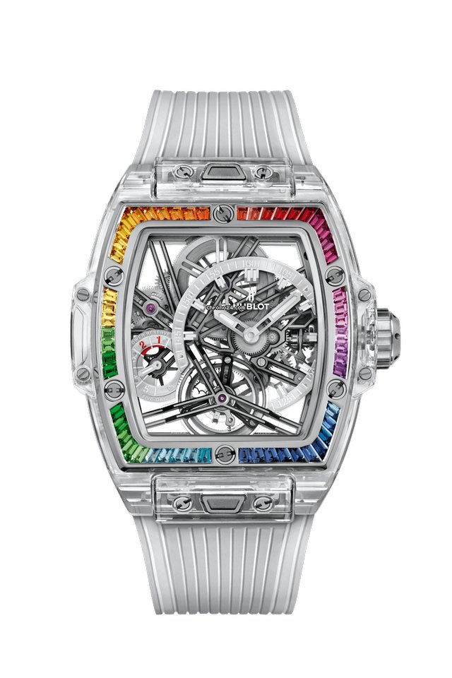 Copie de Hublot Spirit of Big Bang Tourbillon Saphir Arc-en-ciel 645.JX.5120.RT