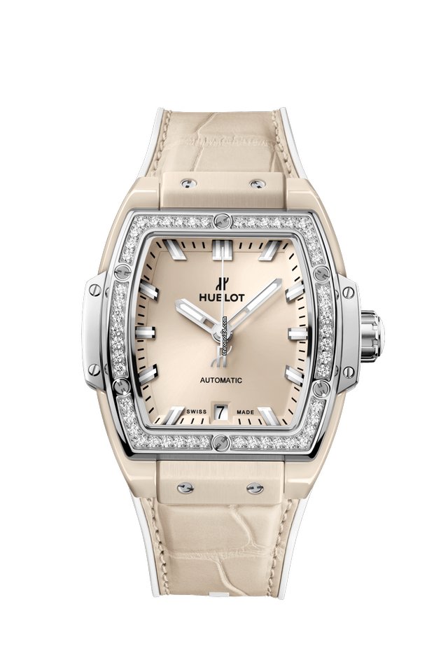 Copie de Hublot Spirit Of Big Bang Ceramique Beige Titane Diamants 665.CZ.891B.LR.1204