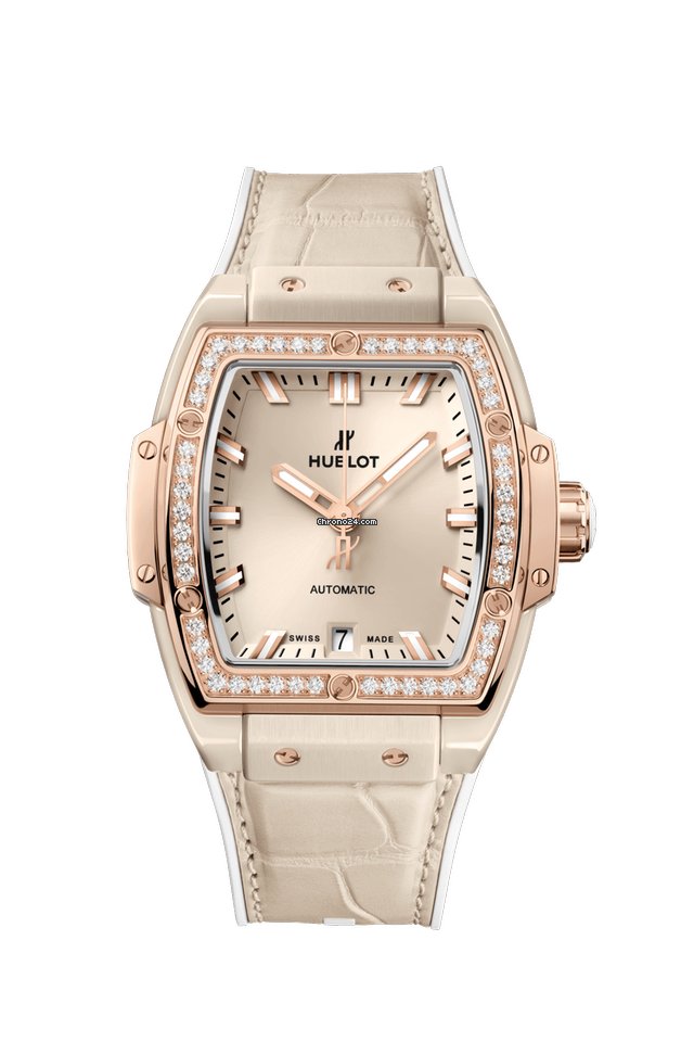 Réplique Hublot Spirit Of Big Bang Ceramique Beige King Gold Diamants 665.CZ.898B.LR.1204