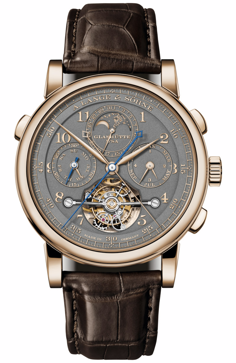 Copie de A. Lange & sohne Tourbograph Perpetuel Or Miel 706.050FE