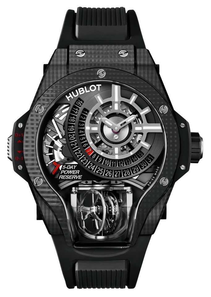 Réplique Hublot MP-09 Tourbillon BI-Axe 3D Carbone 49mm 909.QDG.1120.RX