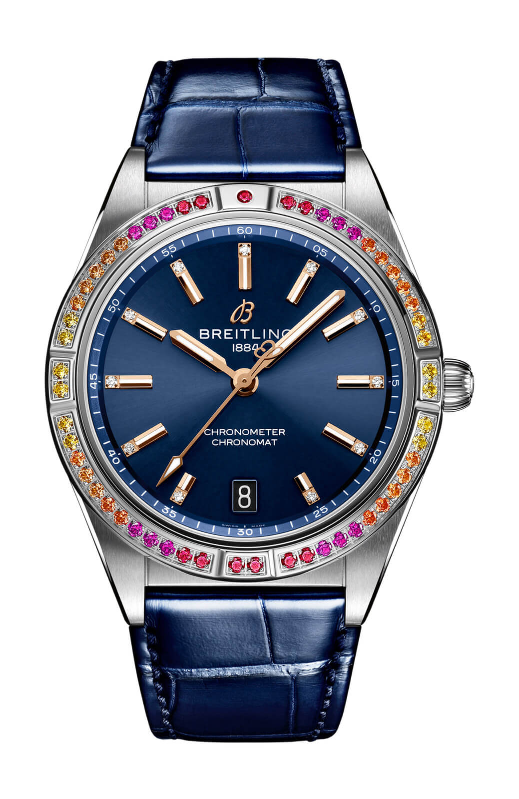 Réplique Breitling Chronomat 36 Mer du Sud avec cadran bleu A10380611C1P1