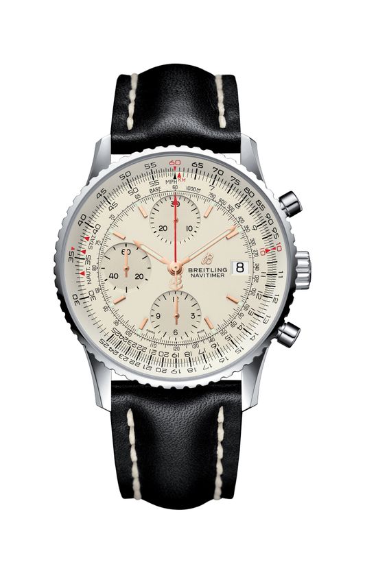 Copie de Breitling Navitimer 1 Chronographe Automatique Chronometre Argent Cadran Homme A13324121G1X4