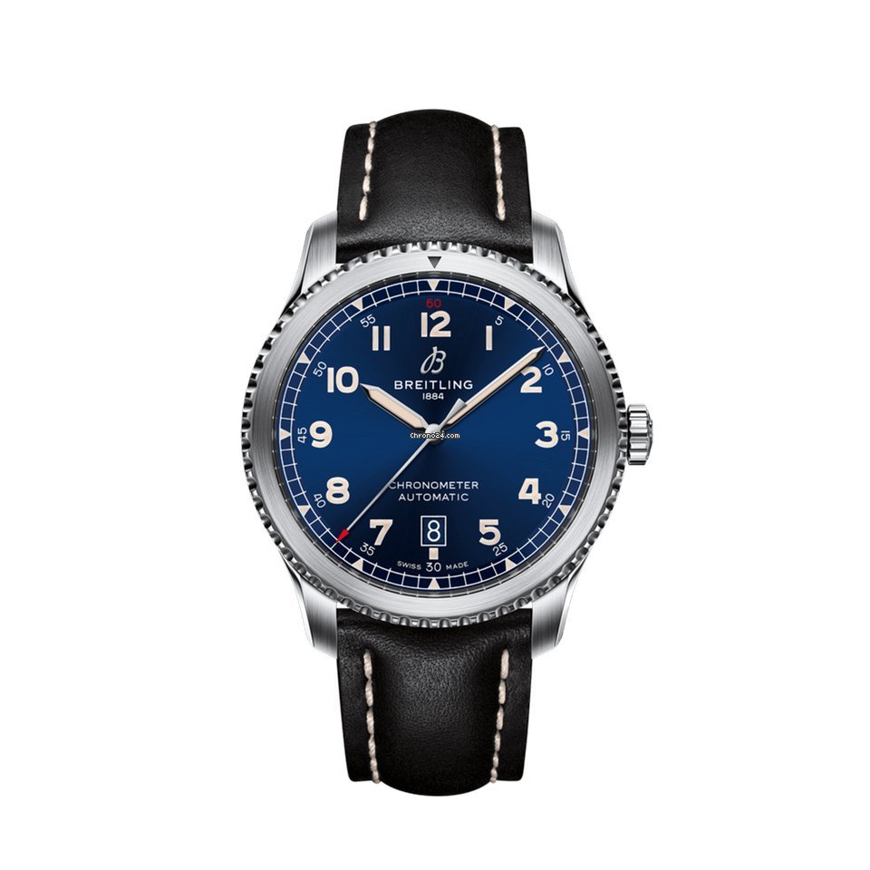 Copie de Breitling Aviator 8 Chronometre Automatique Cadran Bleu Homme A17315101C1X2