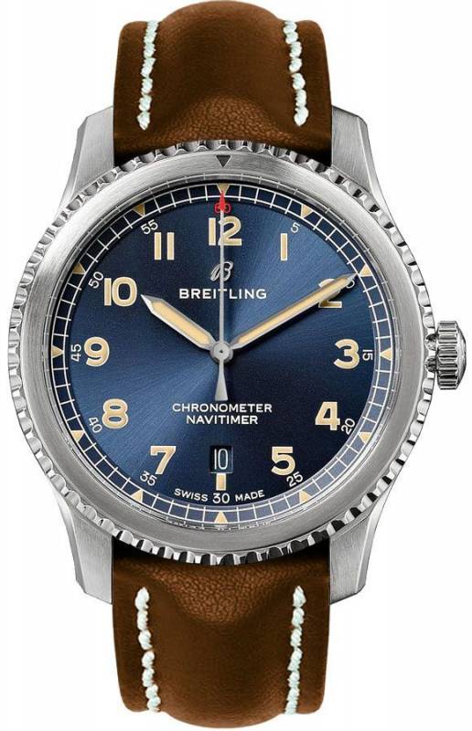 Réplique Breitling Avaitor 8 Chronometre Automatique Cadran Bleu Homme A17315101C1X3