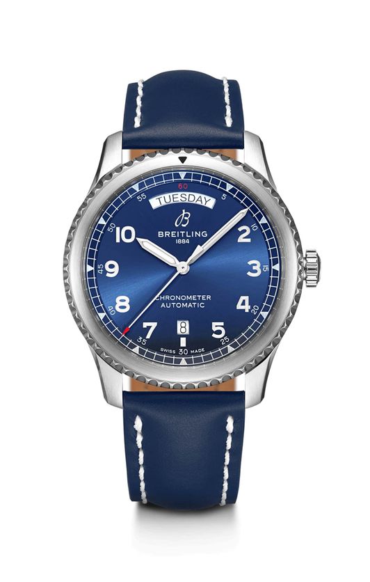 Copie de Breitling Aviator 8 Chronometre Automatique Cadran Bleu Homme A45330101C1X5