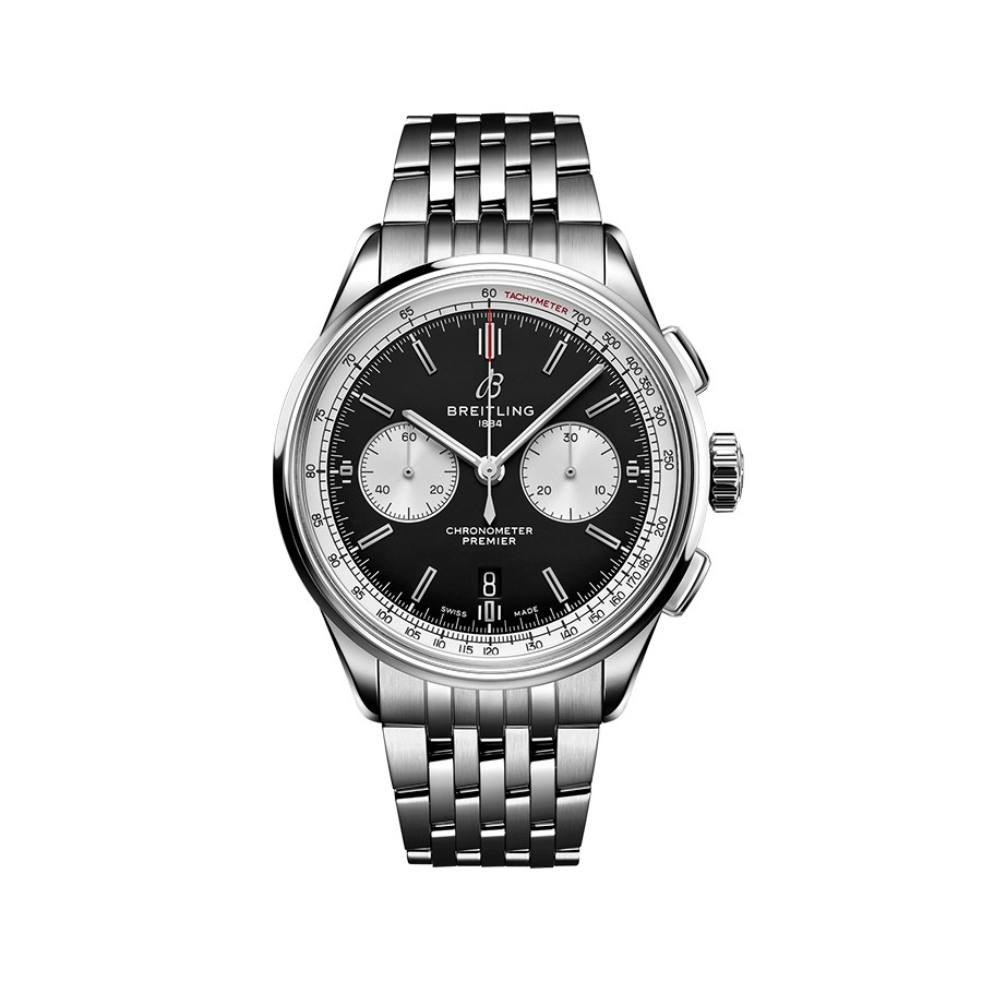 Réplique Breitling Premier B01 Chronographe 42 Noir 42 mm AB0118371B1A1