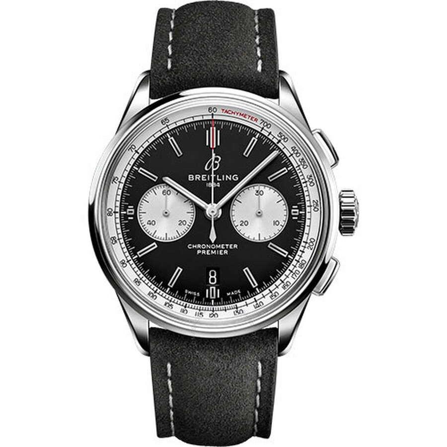 Copie de Breitling Premier B01 Chronographe Automatique Chronometre Cadran Noir Homme AB0118371B1X1