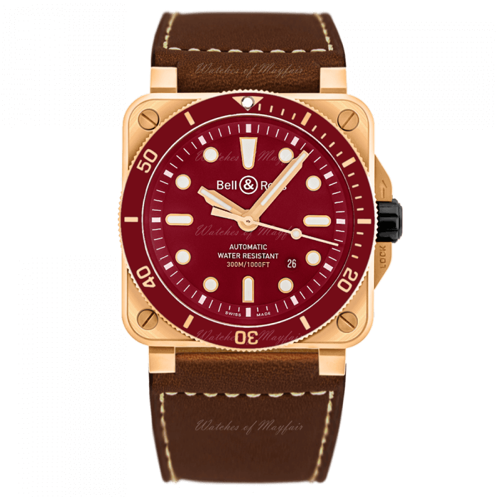 Réplique Bell & Ross Br 03-92 Diver Rouge Bronze edition Limitee 42mm BR0392-D-R-BR/SCA