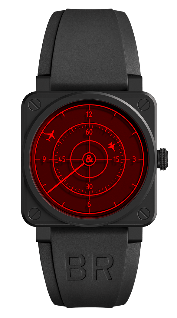 Copie de Bell & Ross Instruments BR 03-92 Ceramique radar rouge BR0392-RRDR-CE-SRB