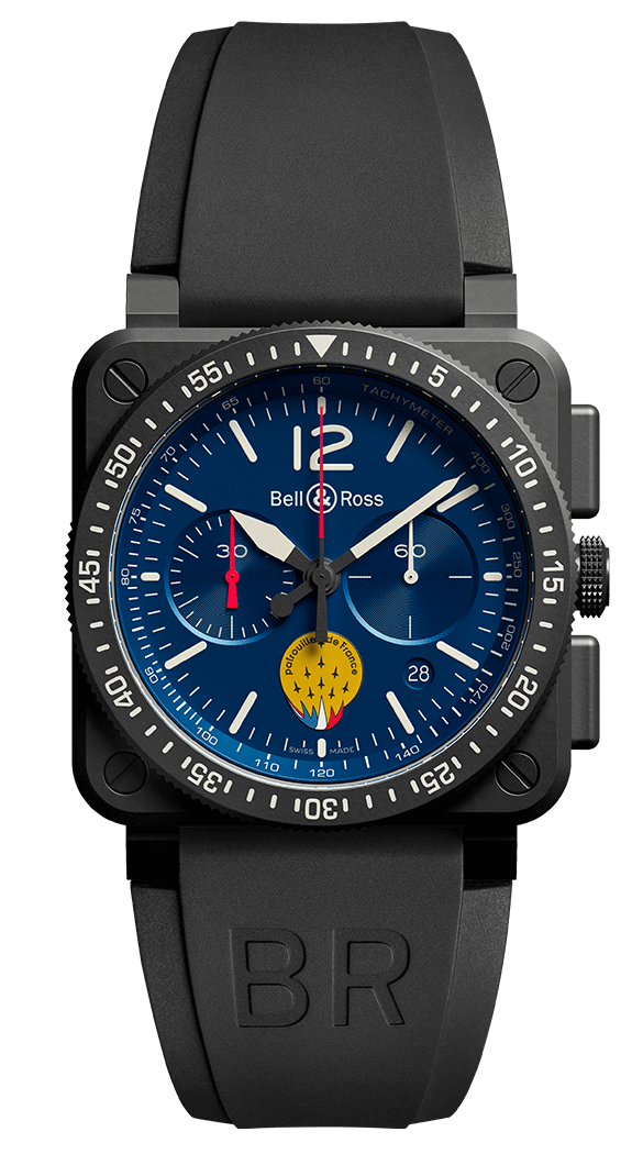 Copie de Bell & Ross BR 03-94 Patrouille de France Cadran Bleu BR0394-PAF1-CE-SRB