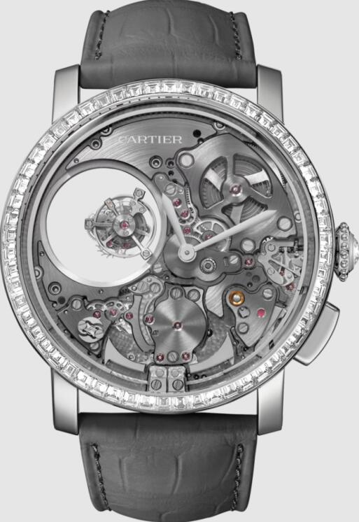 Copie de Cartier Rotonde De Cartier Repetition Minutes Mysterious Double Tourbillon HPI01401