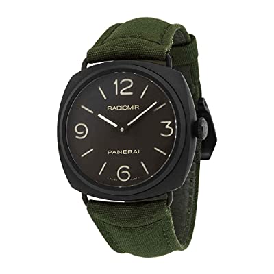 Copie de Panerai PAM00612 Cadran noir en cuir Radiomir pour homme