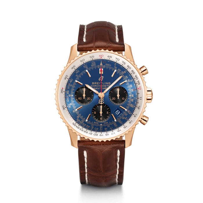 Réplique Breitling Navitimer 1 Chronographe Automatique Chronometre Cadran Bleu Homme AB0121211C1P4