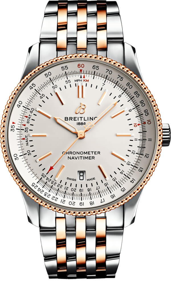 Copie de Breitling Navitimer Automatique 41 Acier Inoxydable & Or Rouge 18k U17326211G1U1