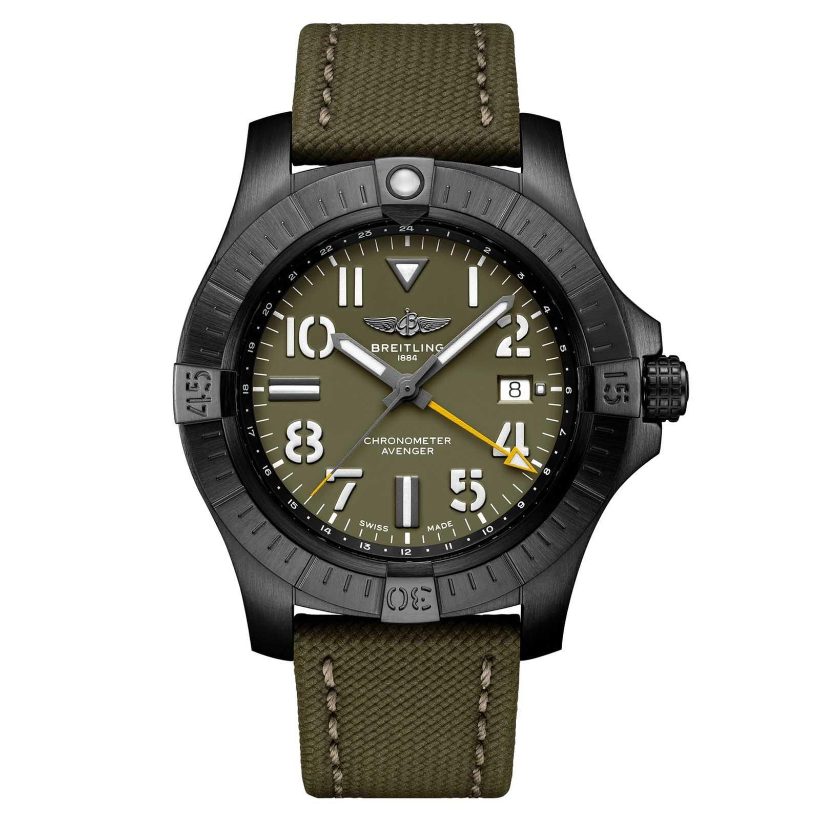 Copie de Breitling Avenger Automatique GMT 45 Night Mission edition Limitee V323952A1L1X2