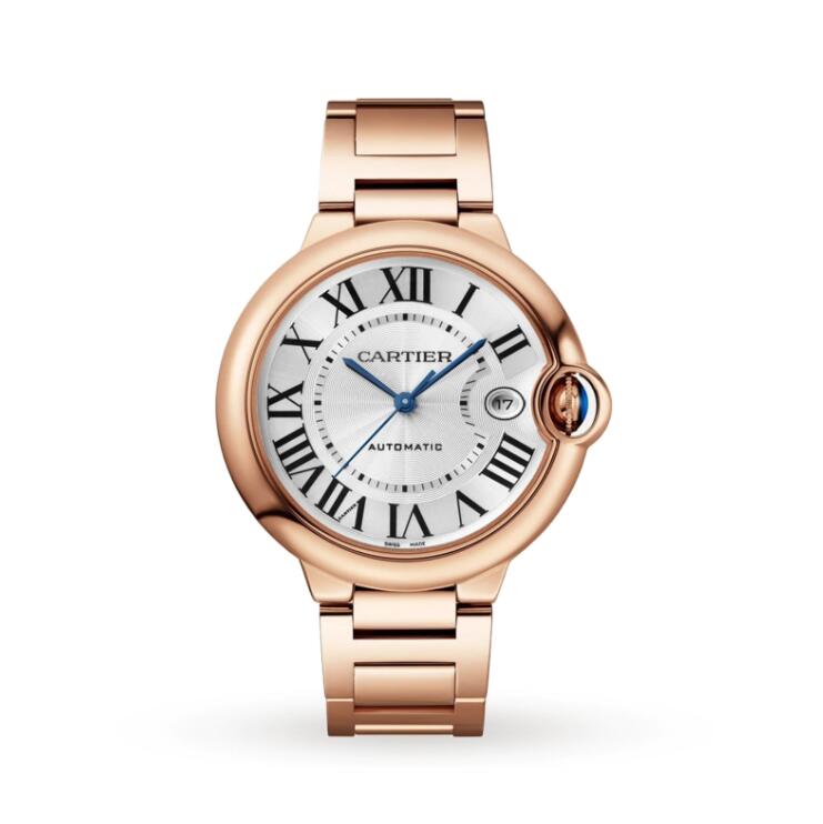 Réplique Cartier Ballon Bleu Or rose 18 carats pour homme WGBB0039