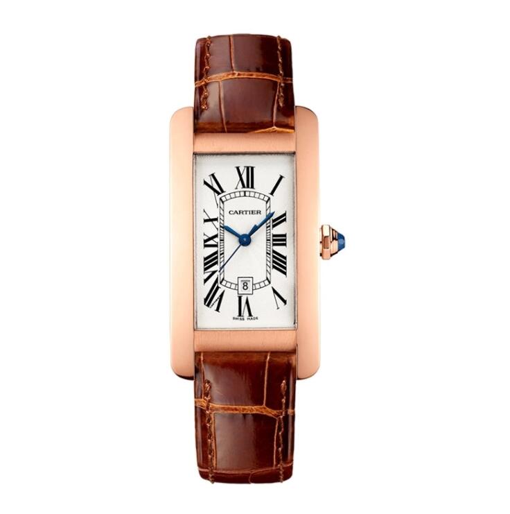 Réplique Cartier Tank Americaine Medium Or Rose WGTA0046