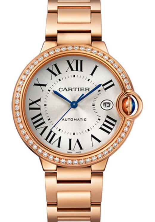 Réplique Cartier Ballon Bleu De Cartier 40mm Automatique Or Rose WJBB0057