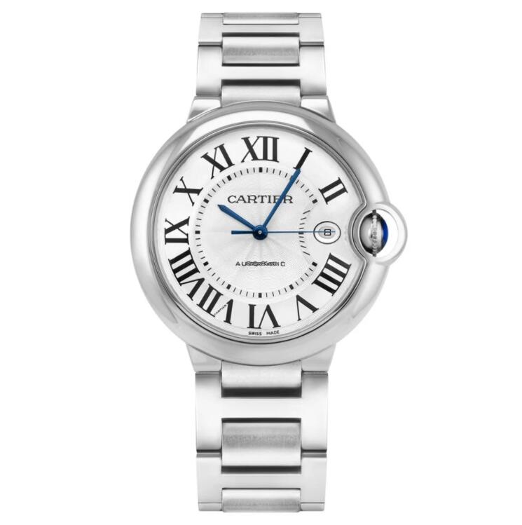 Copie de Cartier Ballon Bleu Automatique Cadran Argent Homme WSBB0040