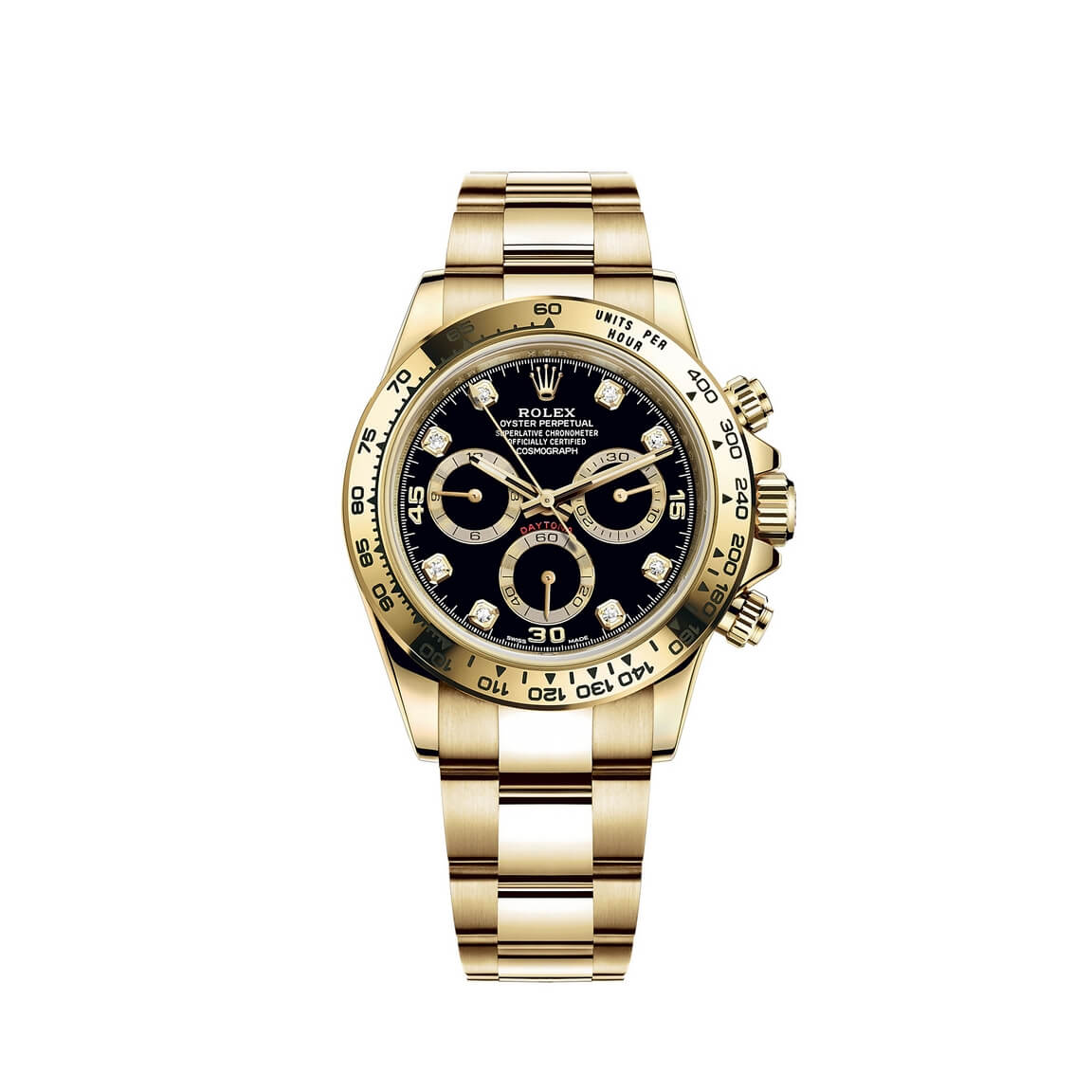 Réplique Montre Rolex Cosmograph Daytona en or jaune 18 ct M116508-0016