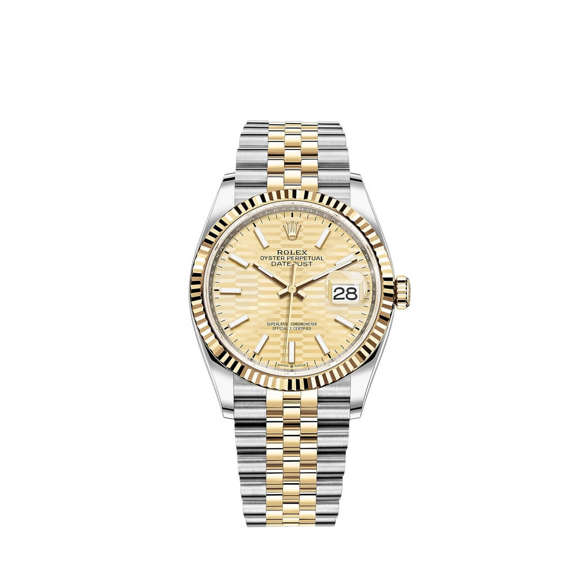 Copie de Rolex Datejust 36 Rolesor combinaison d'Oystersteel et d'or jaune 18 ct M126233-0039