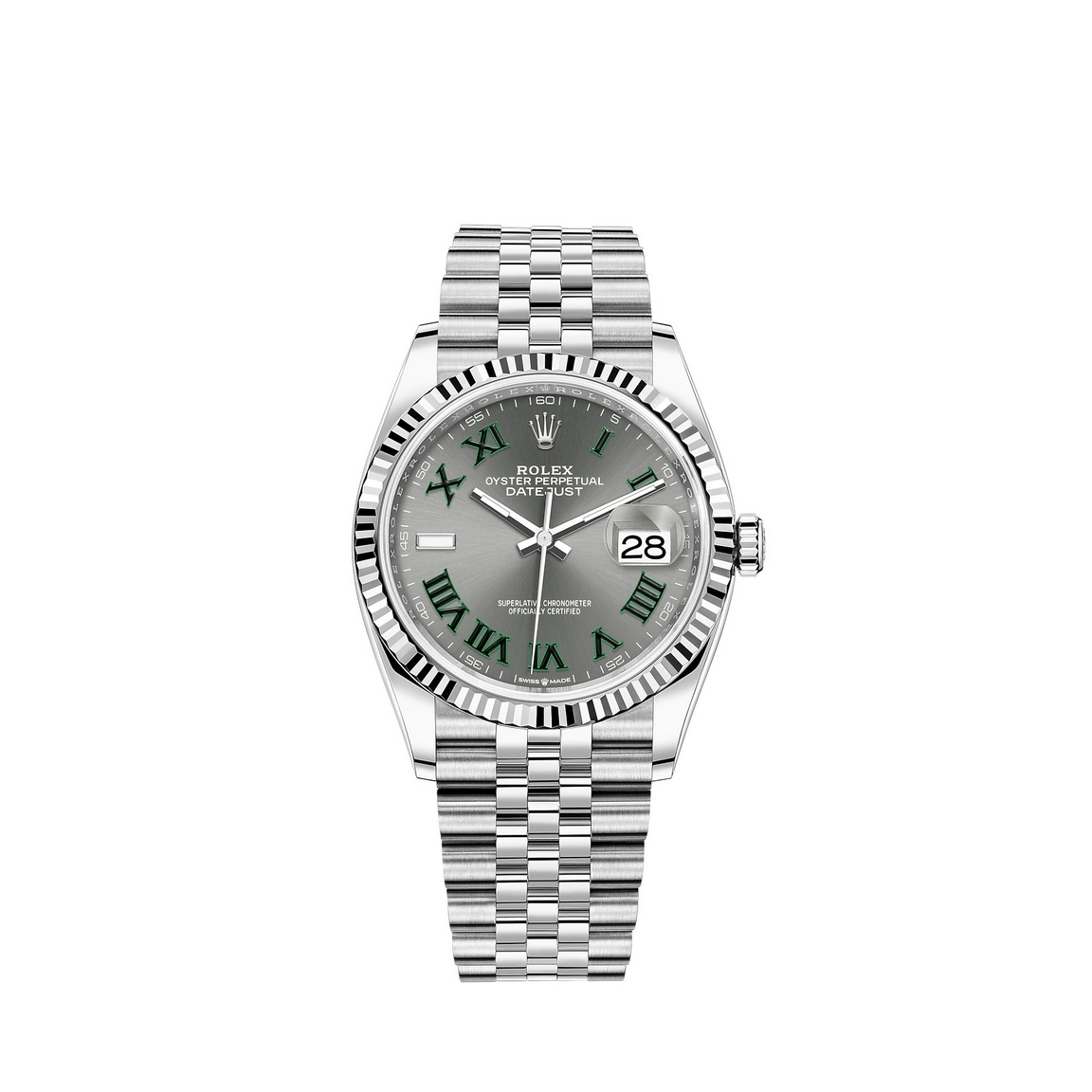 Copie de Rolex Datejust 36 Montre Rolex Rolesor Oystersteel en or blanc 18 ct M126234-0045