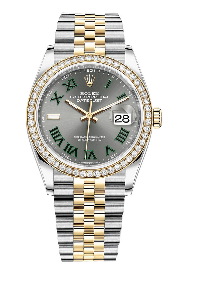 Réplique Rolex Datejust 36 Yellow Rolesor combinaison d'Oystersteel or 18 ct M126283RBR-0021
