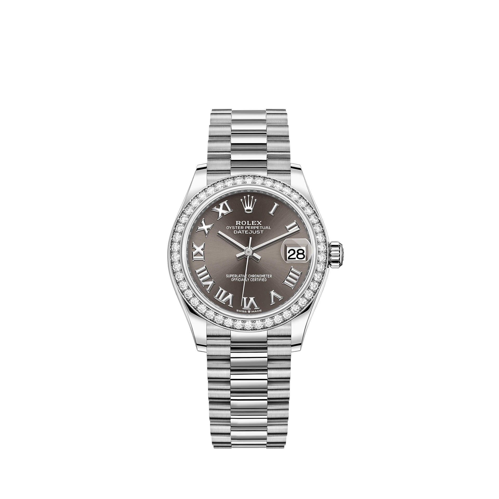 Copie de Montre Rolex Datejust 31 or blanc 18 ct M278289RBR-0017
