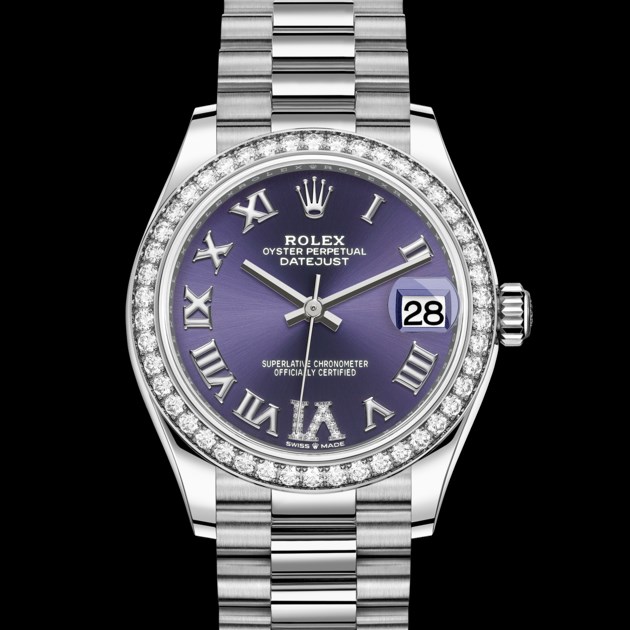 Copie de Rolex Datejust 31 or blanc 18 carats - M278289RBR-0019