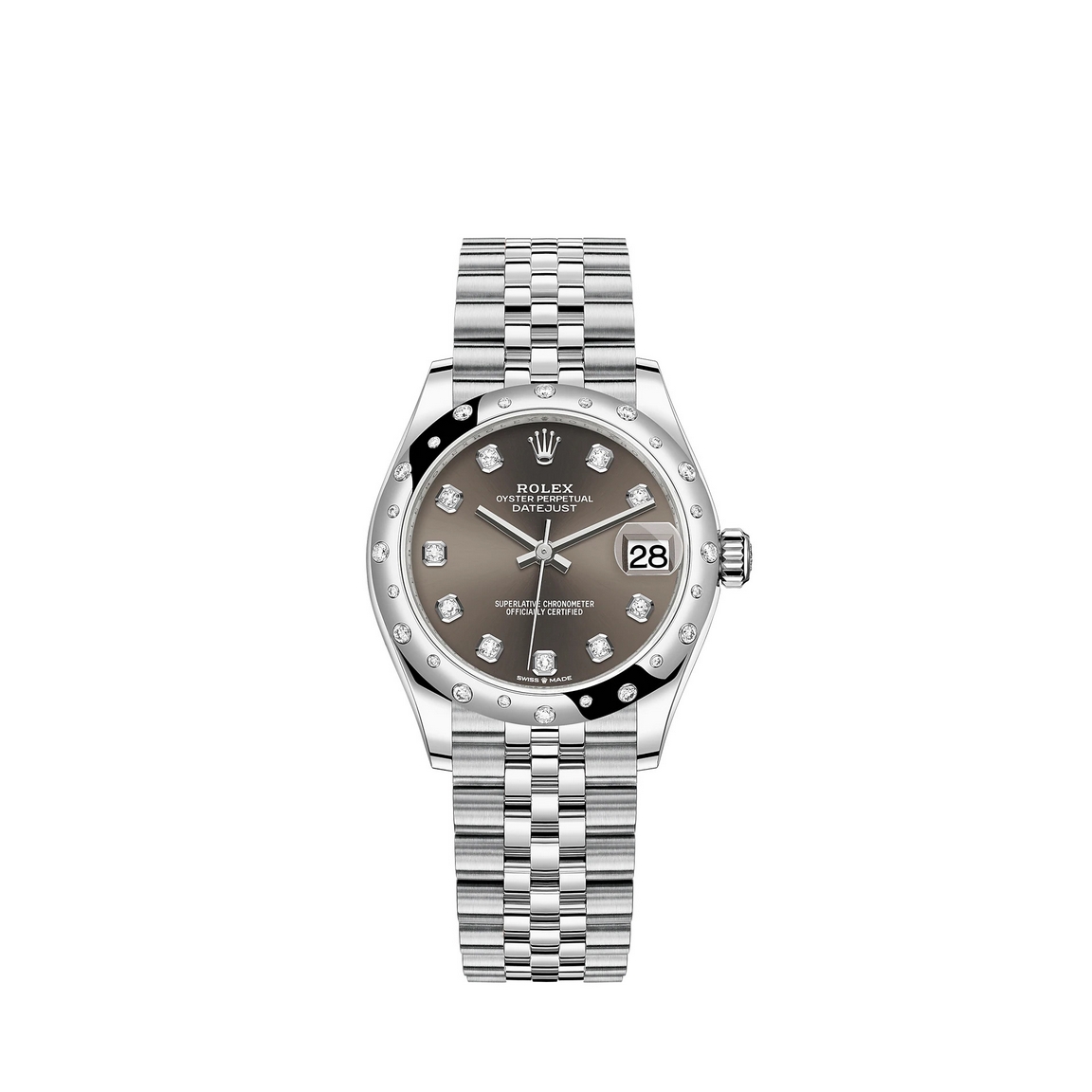 Copie de Rolex Datejust 31 Rolesor combinaison d'Oystersteel or blanc M278344RBR-0008