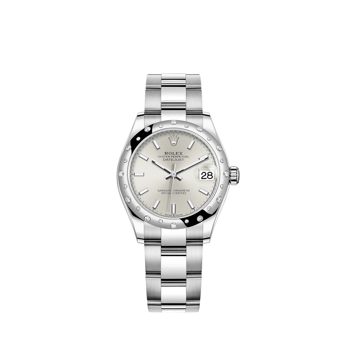 Réplique Rolex Datejust 31 Oystersteel et or blanc 18 ct M278344RBR-0013