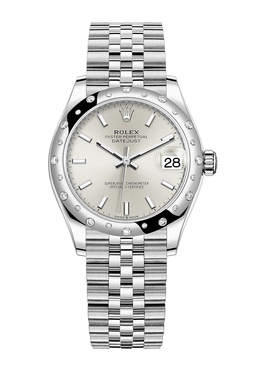 Copie de Rolex Datejust 31 Rolesor blanche ou Oystersteel et or 18 ct M278344RBR-0014