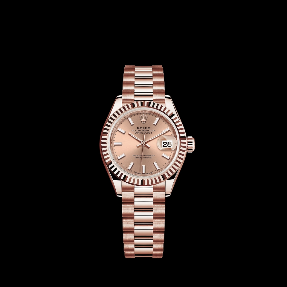 Réplique Montre Rolex Lady-Datejust Or Everose 18 ct - M279175-0025