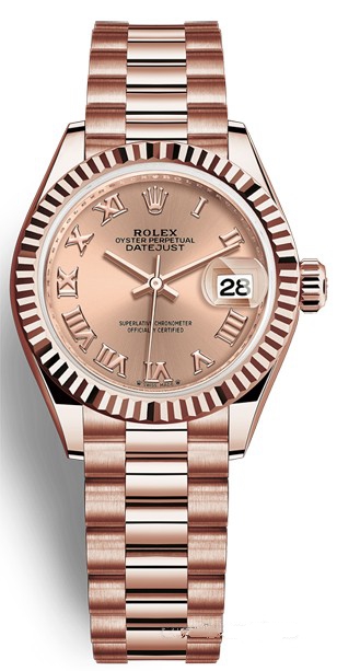 Copie de Montre Rolex Lady-Datejust Or Everose 18 ct - M279175-0027