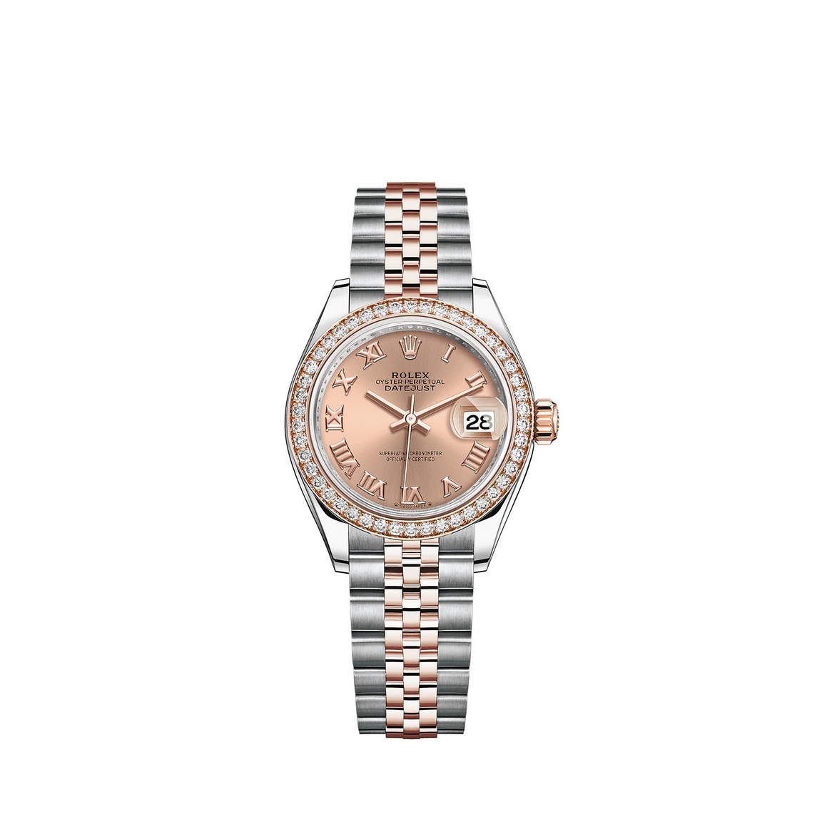 Copie de Rolex Lady-Datejust Rolesor Oystersteel Or Everose 18 ct M279381RBR-0025