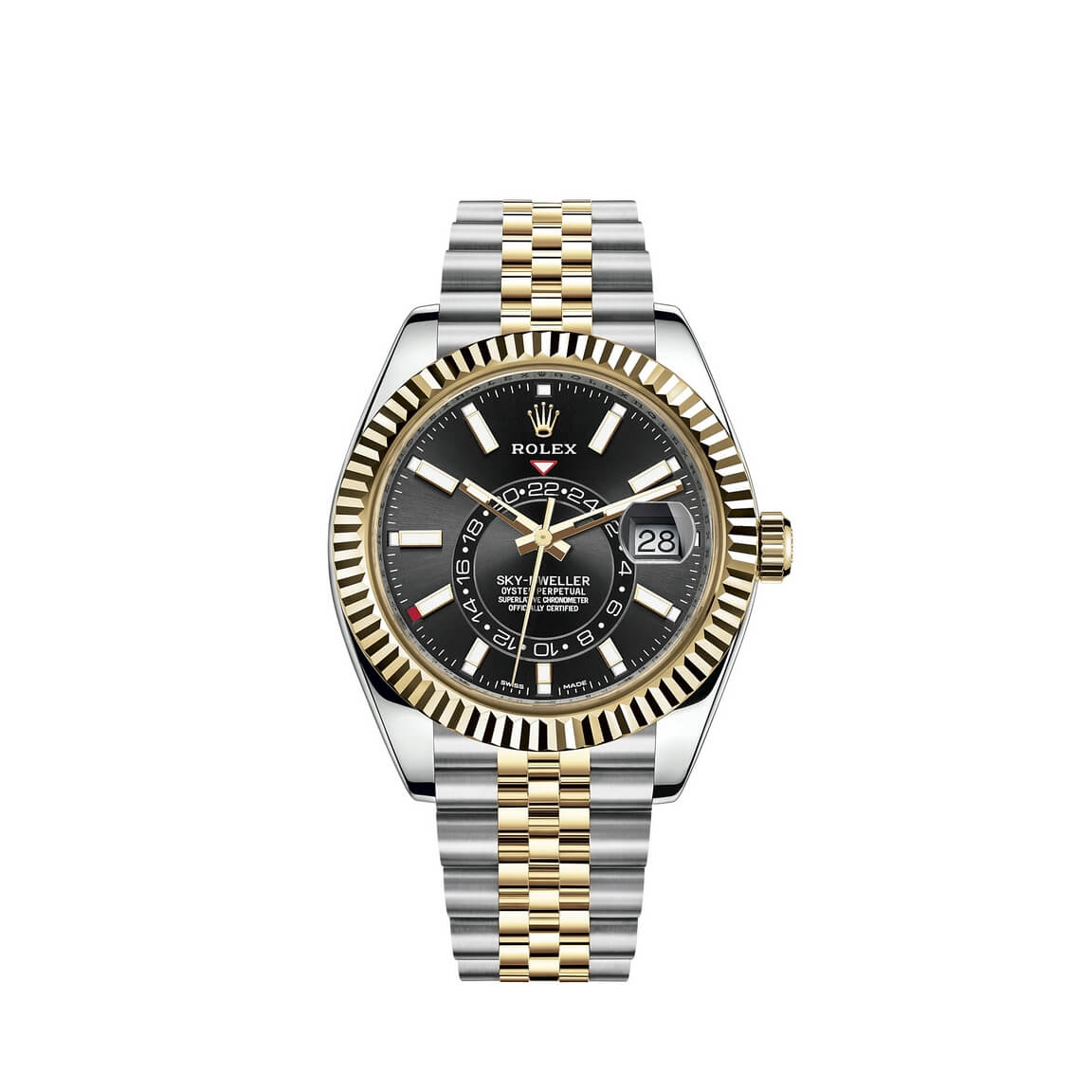 Copie de Montre Rolex Sky-Dweller Rolesor Oystersteel en or 18 carats jaune M326933-0005