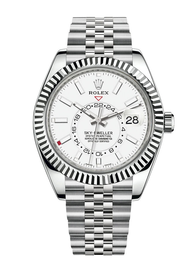 Réplique Rolex Sky-Dweller Rolesor Oystersteel Or blanc 18 ct M326934-0002