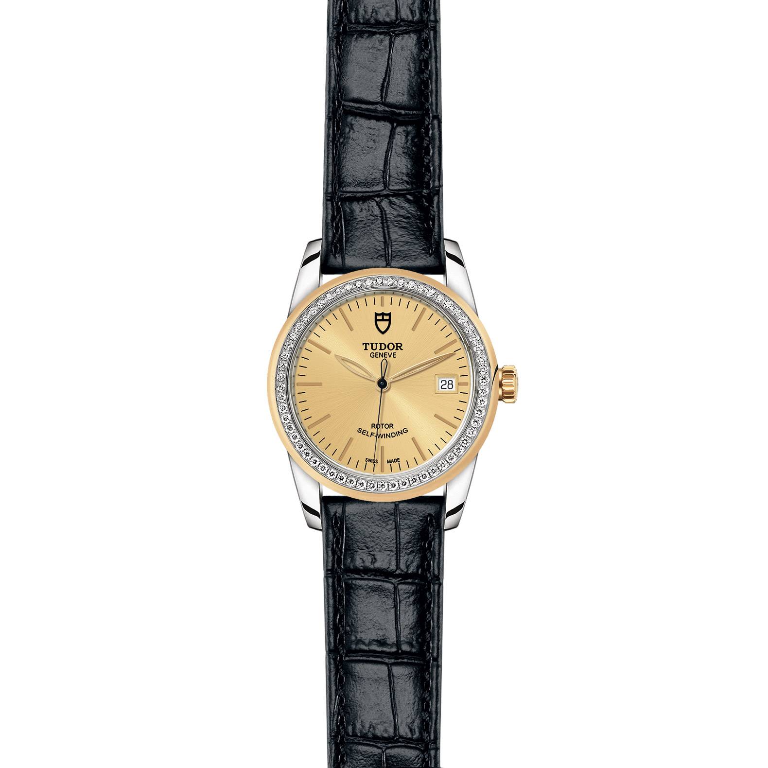 Copie de Tudor M55023-0049 Glamour Date 36 Montre en acier inoxydable