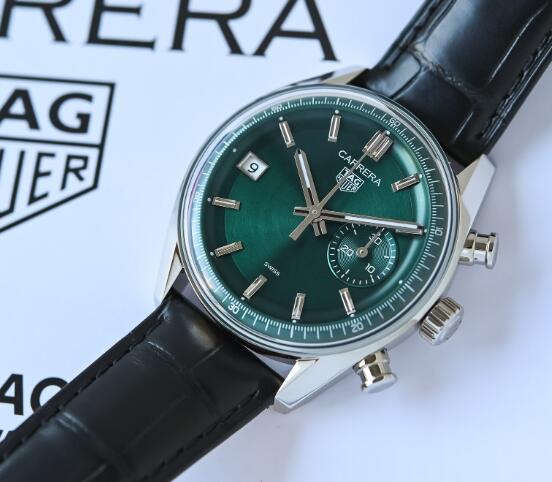 TAG Heuer Carrera Dato Chronographe 39mm vert CBS2211.FC6545