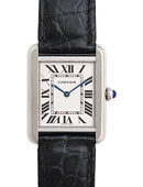 Cartier Tank Solo noir cuir Dames W1018255 Montre Réplique