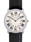 Cartier Ronde Louis Or Diamants Hommes WR000551 Montre Réplique