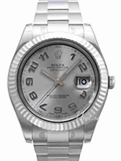 Rolex Datejust II Silver Arabic Dial Hommes 116334SAO Rolex Datejust II Silver Arabic Dial Hommes 116334SAO