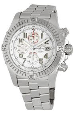 Breitling Super Avenger Blanc Dial A1337011-A699SS Montre Réplique